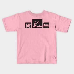 Eat sleep fish Kids T-Shirt